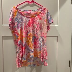 Lilly Pulitzer Inara Linen Bohemian Beach Top